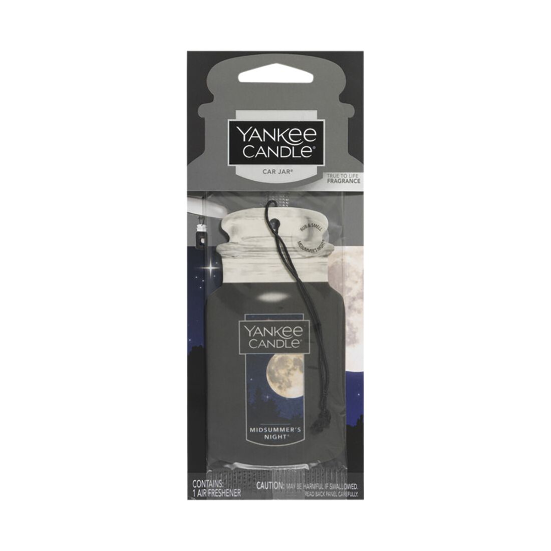 Yankee Candle Car Jar Air Freshener - MidSummer's Night 1 Pack, , scaau_hi-res