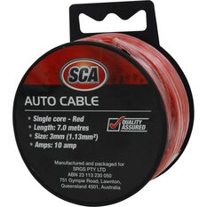 SCA Automotive Cable - Single Core, 10 Amp 3mm x 7m, Red, , scaau_hi-res