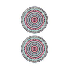 Cabin Crew Drink Coasters Aqua/Pink/Bling, , scaau_hi-res