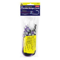 Gripwell Mini Bungee Cord - 25cm, 8 Pack, , scaau_hi-res