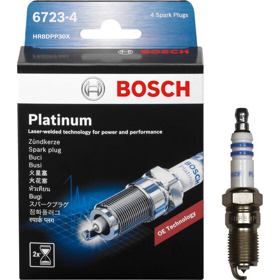 Bosch Platinum Spark Plug 6723-4 4 Pack, , scaau_hi-res