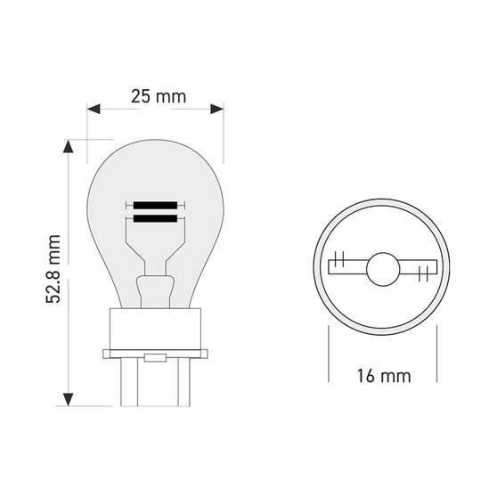 SCA Incandescent Globe - PY27 12V 27/7W - 2 Pack, , scaau_hi-res