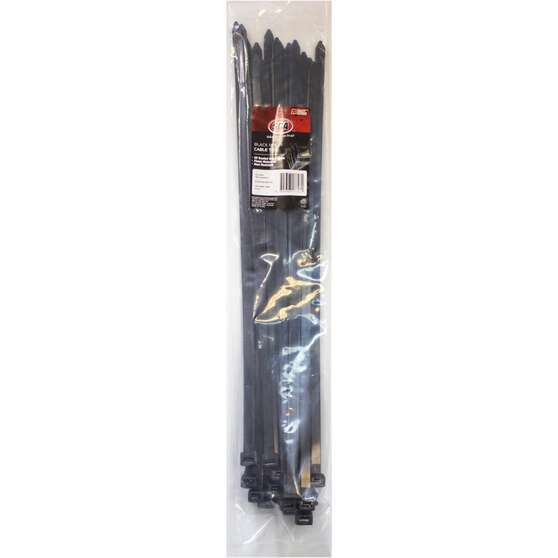 SCA Cable Ties - Black, 530mm x 9.0mm, 25 Pack, , scaau_hi-res