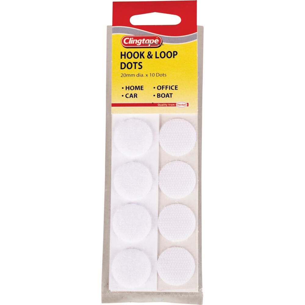 Hook & Loop Dots, 20mm Supercheap Auto