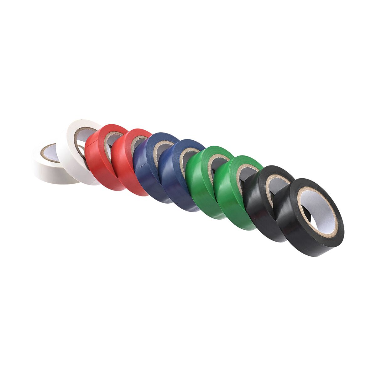 SCA PVC Electrical Tapes - Assorted Colour, 18mm x 10m, 10 Pack, , scaau_hi-res
