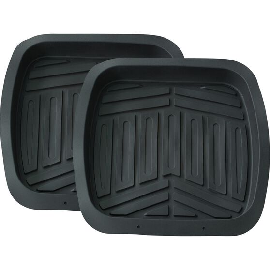 Ridge Ryder Deep Dish Car Floor Mats Black Rear Pair Supercheap Auto