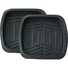 Ridge Ryder Deep Dish PVC Car Floor Mats - Rear Pair, Black, , scaau_hi-res