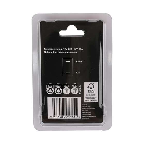 SCA Toggle Switch - 12/24V, On/Off, Metal, , scaau_hi-res