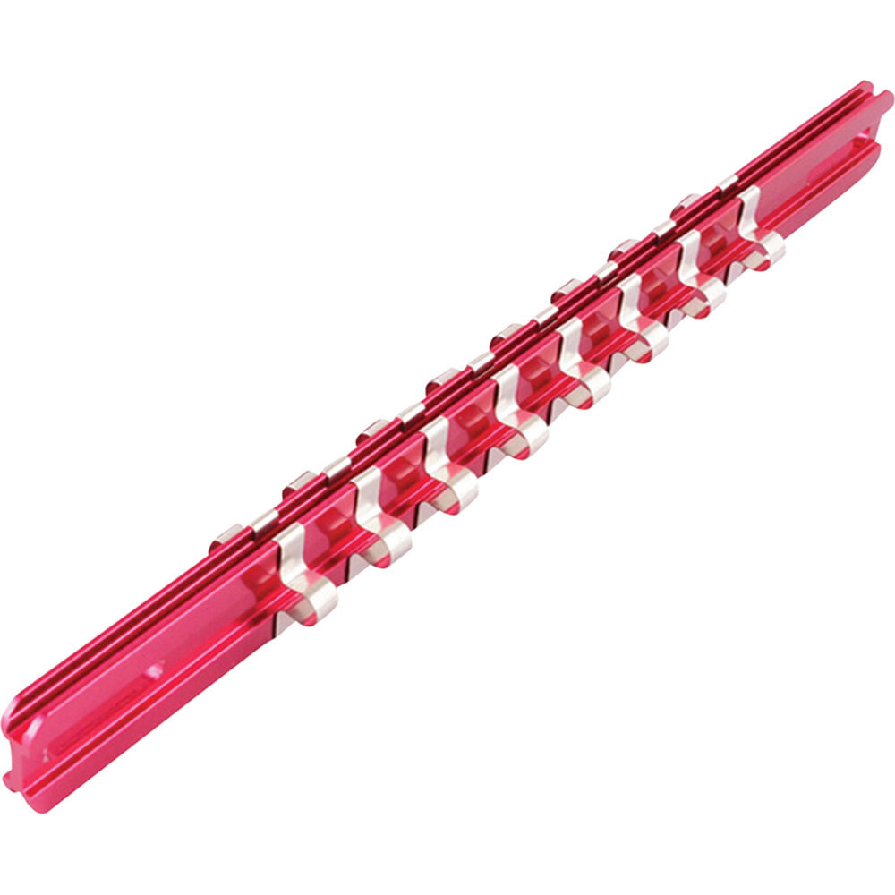 ToolPRO Socket Rail Aluminium 1/4" Drive 16 Clip Supercheap Auto