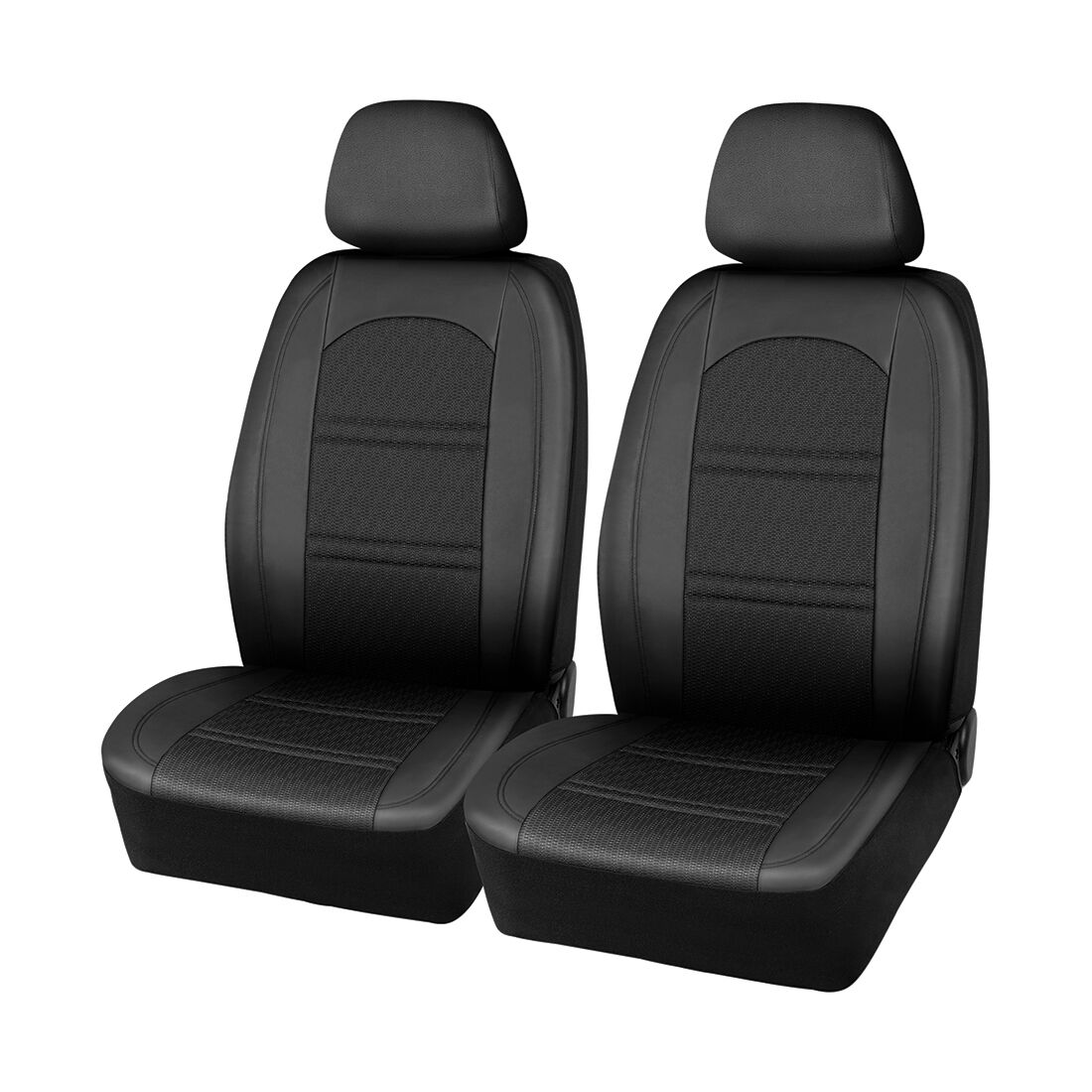 SCA Memory Foam Jacquard Seat Covers Black, Adjustable Headrests, Airbag Compatible, Size 30A, , scaau_hi-res