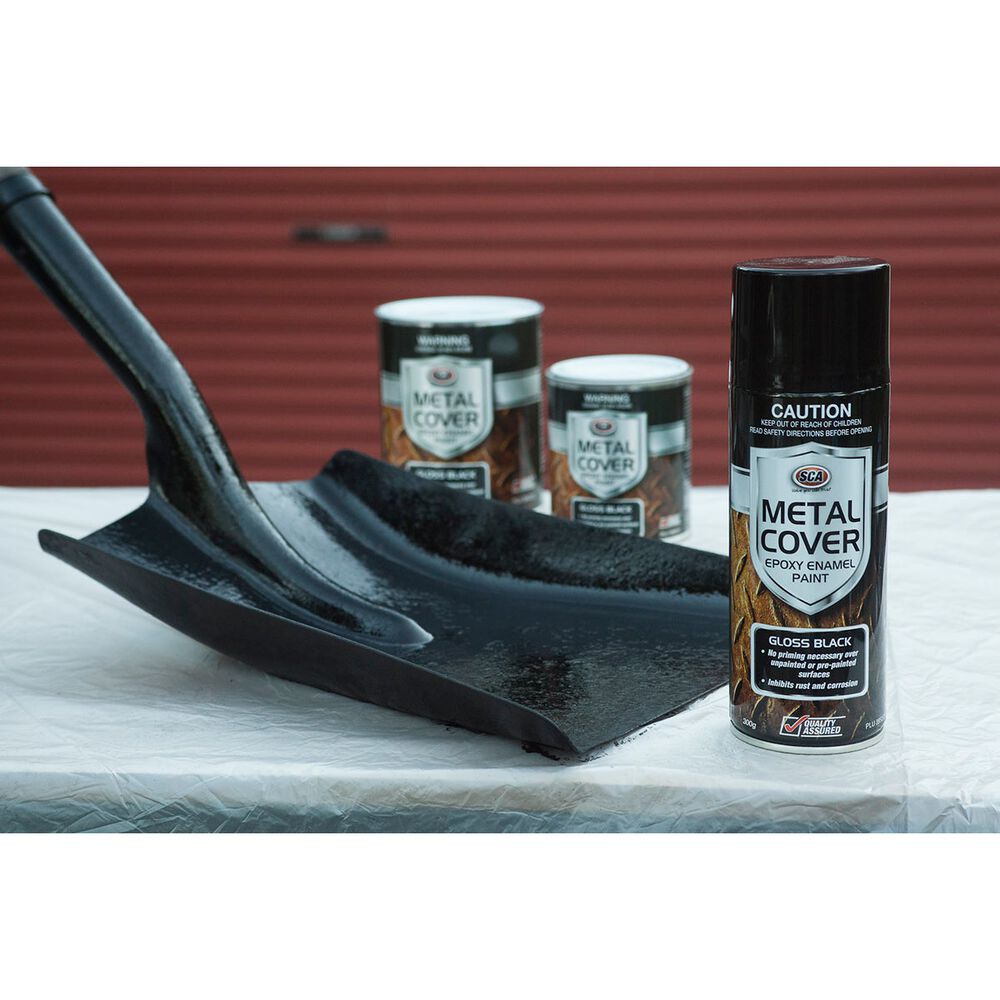 SCA Metal Cover Enamel Rust Paint Pewter 300g Supercheap Auto