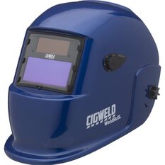 Cigweld Adjustable Auto Shade Welding Helmet - Shade 9-13, Blue, , scaau_hi-res