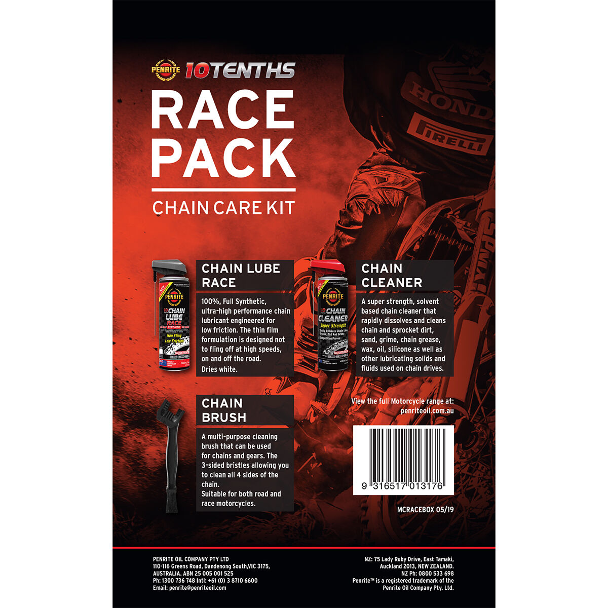 Penrite 10 Tenths Chain Care Pack Race, , scaau_hi-res