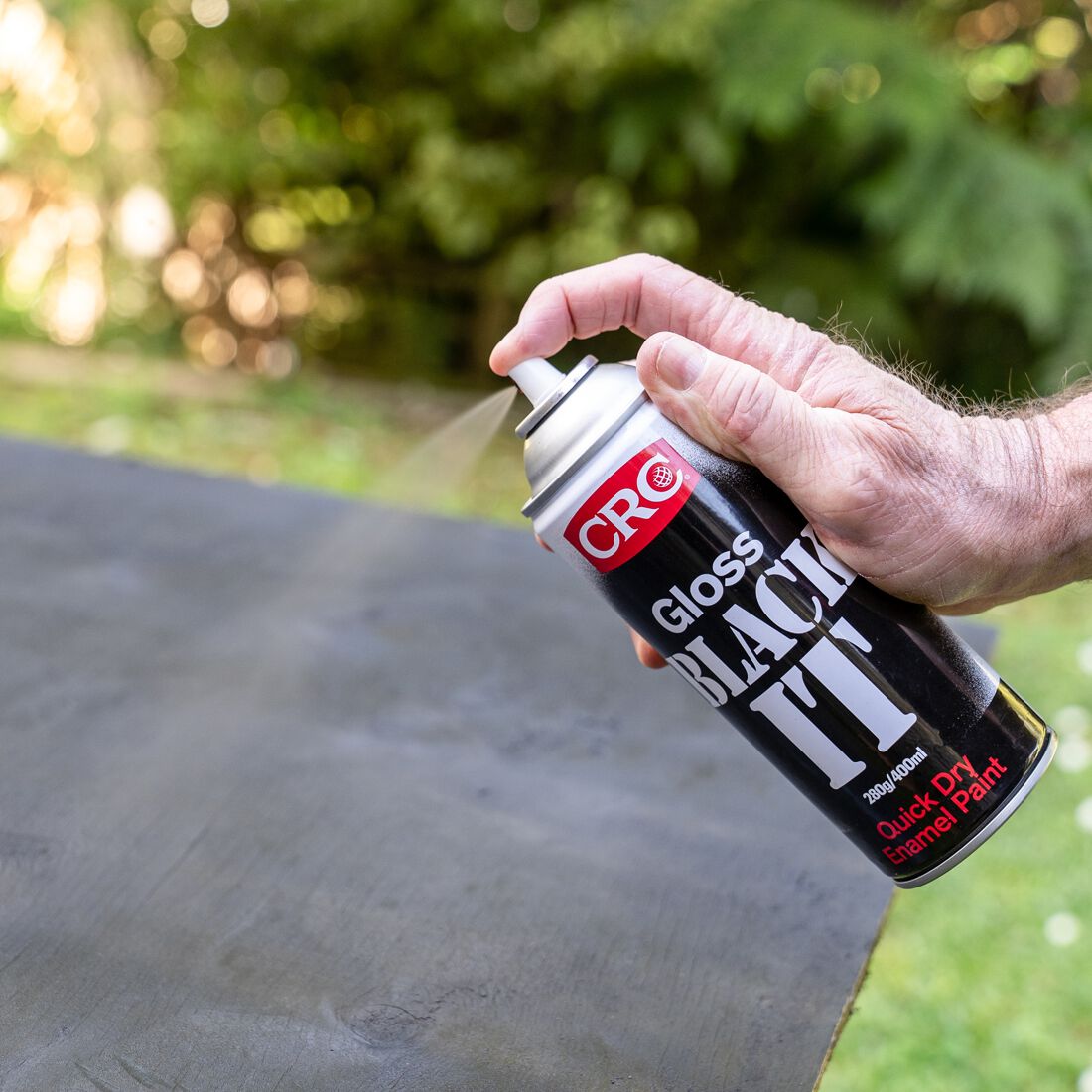 CRC Black It Enamel Paint, Satin Black - 280g / 400ml, , scaau_hi-res