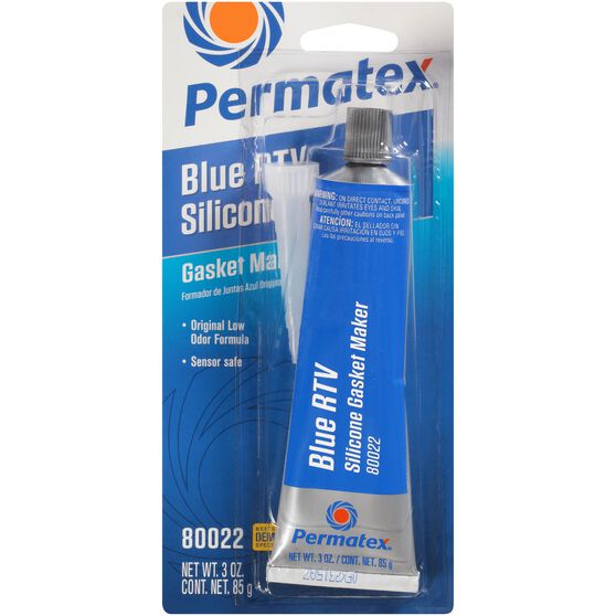 Permatex RTV Silicone Gasket Maker - Blue, 85g, , scaau_hi-res