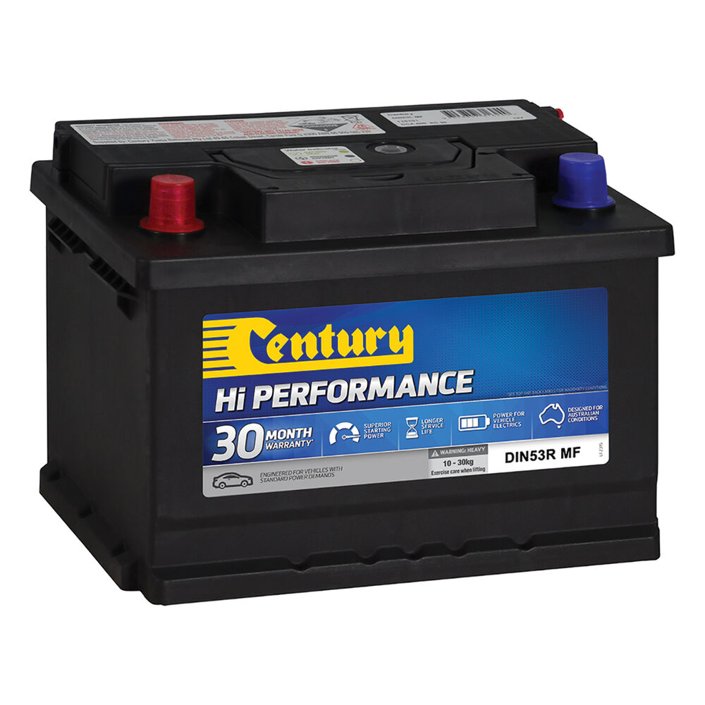 Century Hi Performance Car Battery DIN53R MF Supercheap Auto