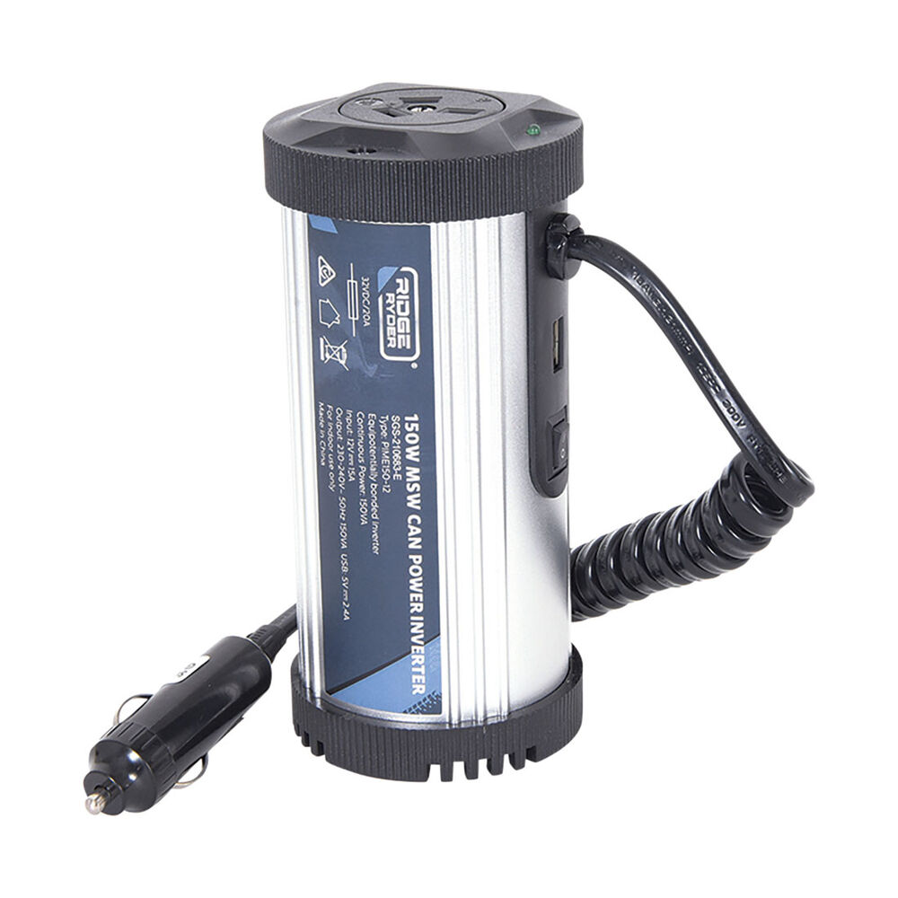 Ridge Ryder Modified Sine Wave Can Power Inverter 150W Supercheap Auto