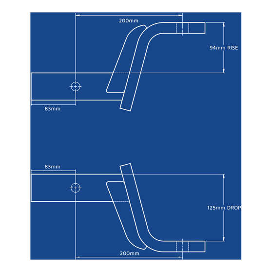 Hayman Reese Tow Ball Mount Kit 125mm/200mm, , scaau_hi-res