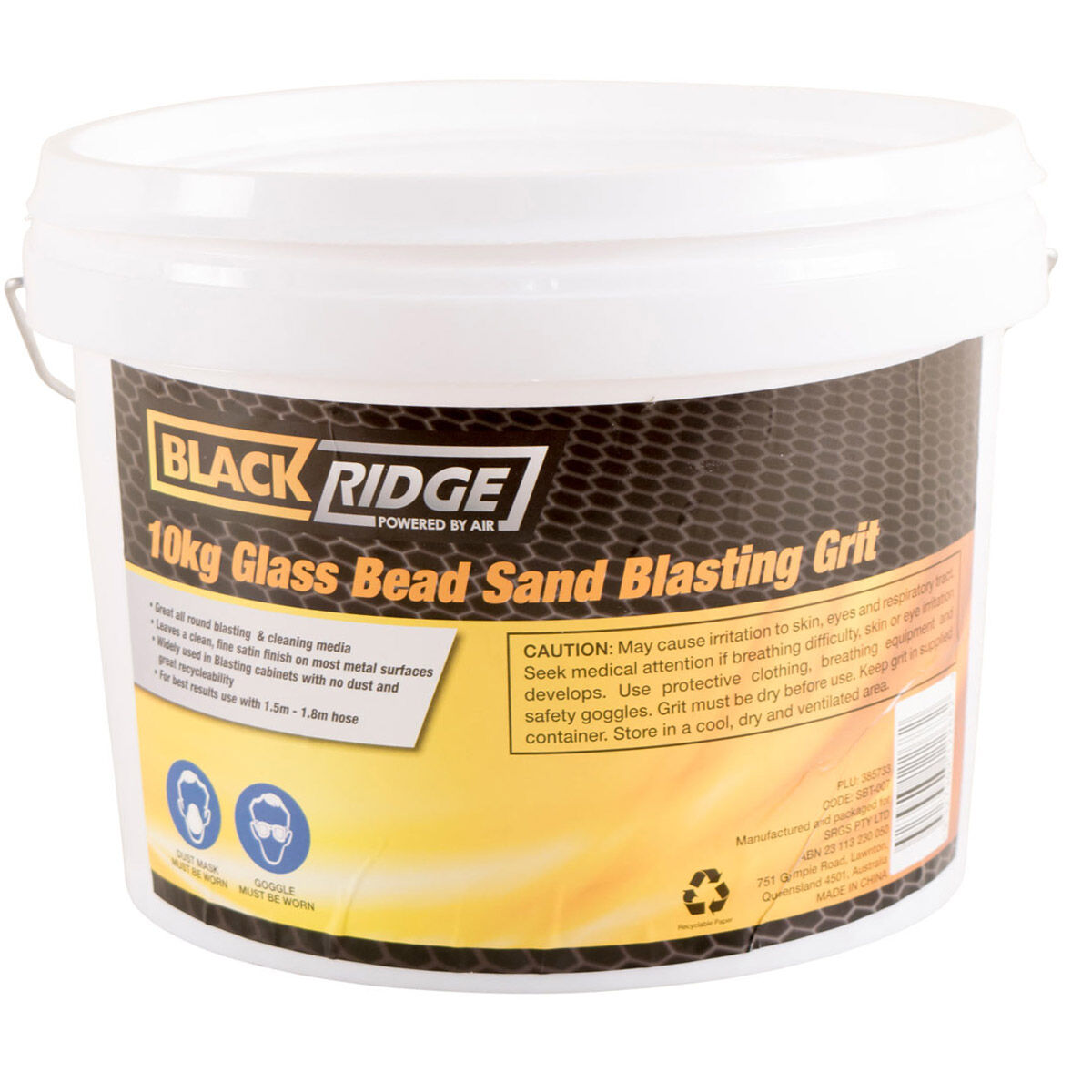 Blackridge Glass Bead Sand Blasting Grit 10kg Supercheap Auto
