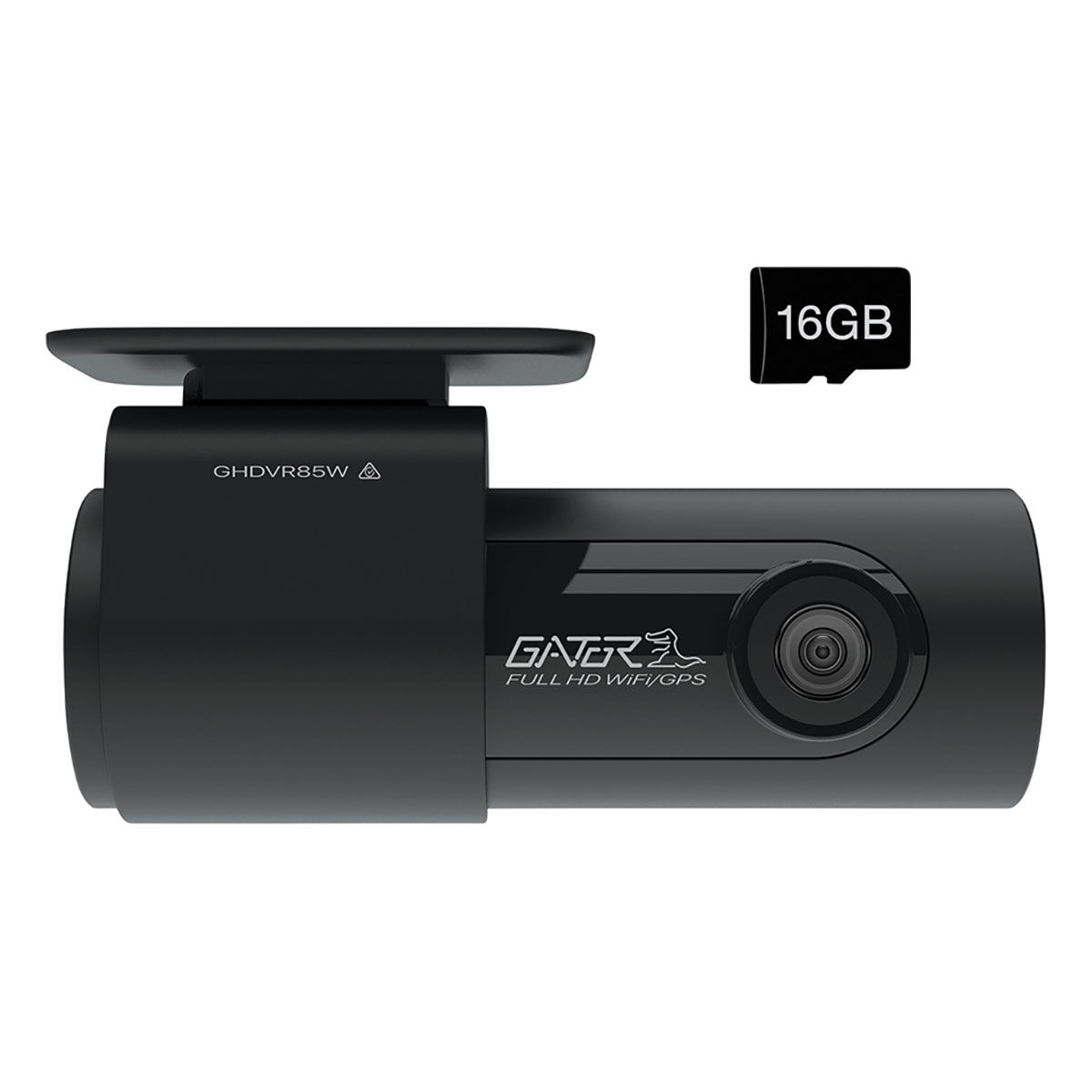 Gator GHDVR85W 1080p Barrel Dash Cam with WiFi + GPS, , scaau_hi-res