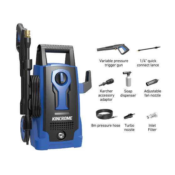Kincrome K16261 Pressure Washer - 1740 PSI, , scaau_hi-res