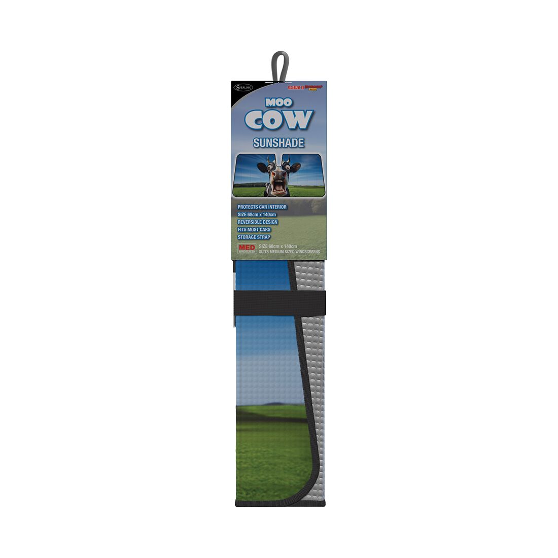 Cow Sunshade Accordion Front, , scaau_hi-res