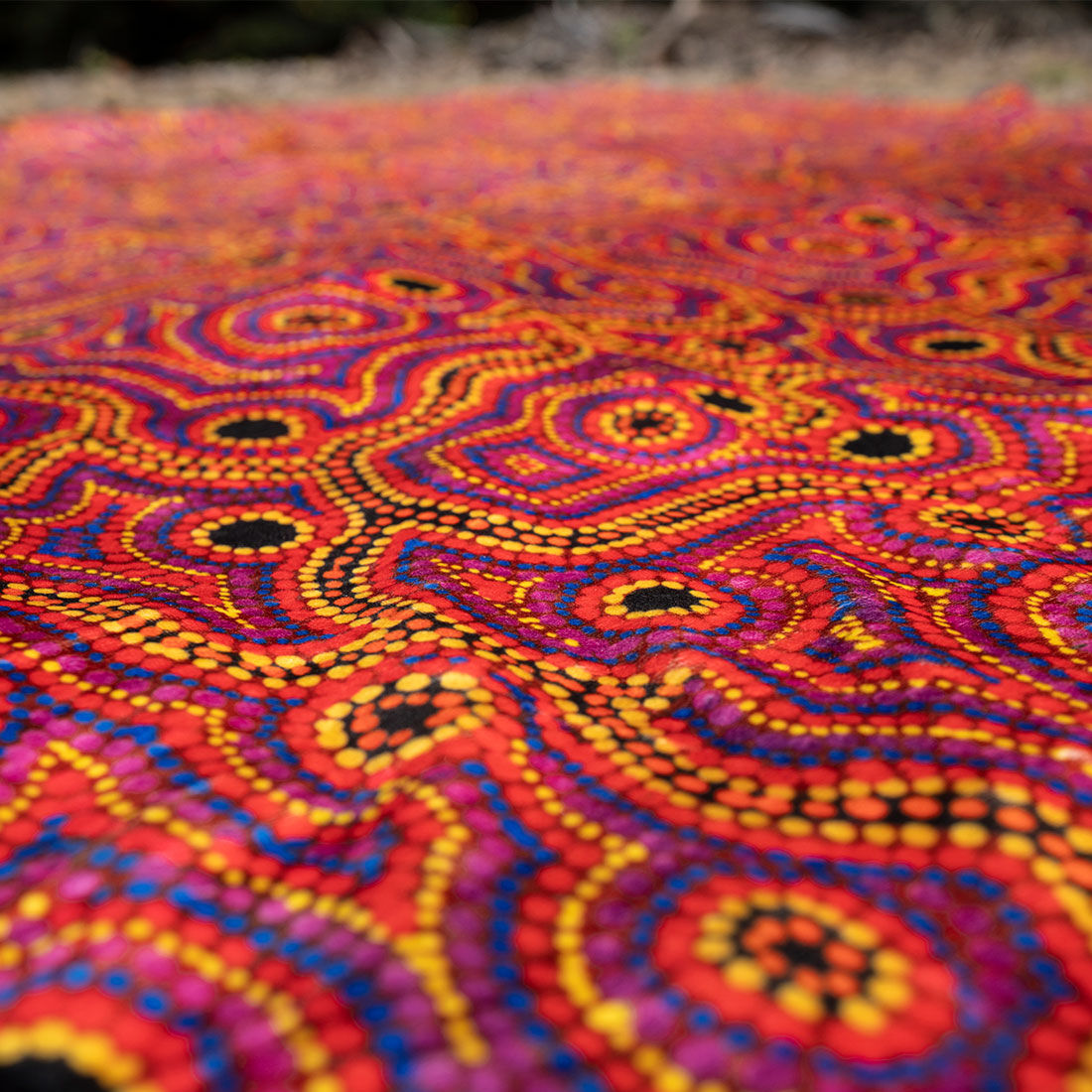 Snake Dreaming Repreve Travel Blanket Dot 150cm x 150cm, , scaau_hi-res