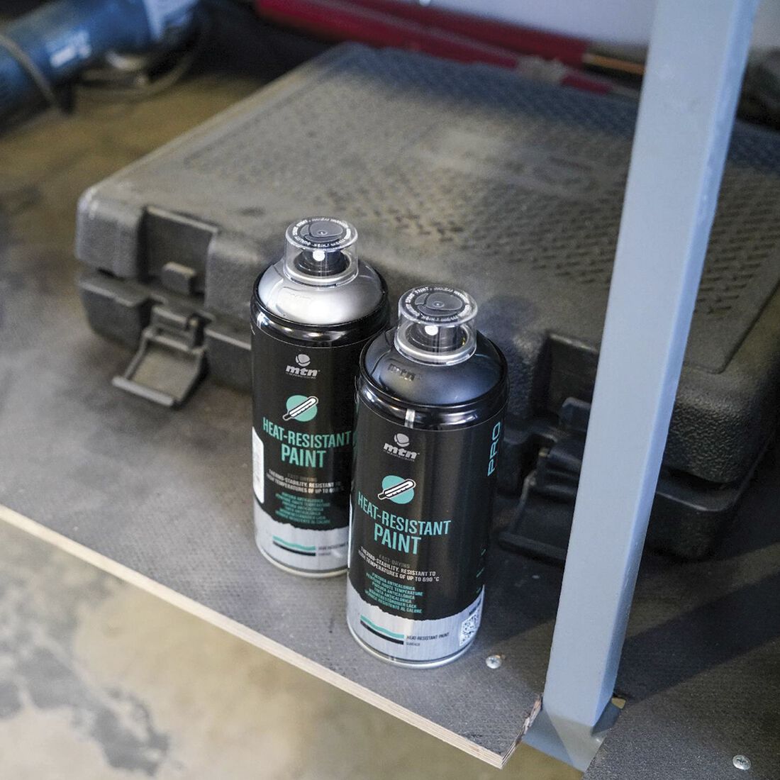 MTN Pro Black Heat Resistant Spray Paint 400mL, , scaau_hi-res