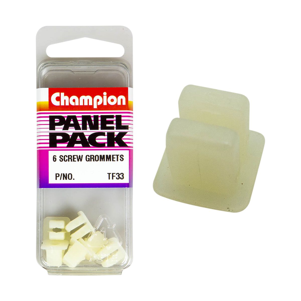 Champion Handy Pack Screw Grommets 6g TF33, 7mmx7mm, 4.2mm Screw, , scaau_hi-res