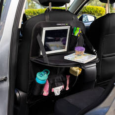 Cabin Crew Kids Back Seat Organiser with Tray Black, , scaau_hi-res