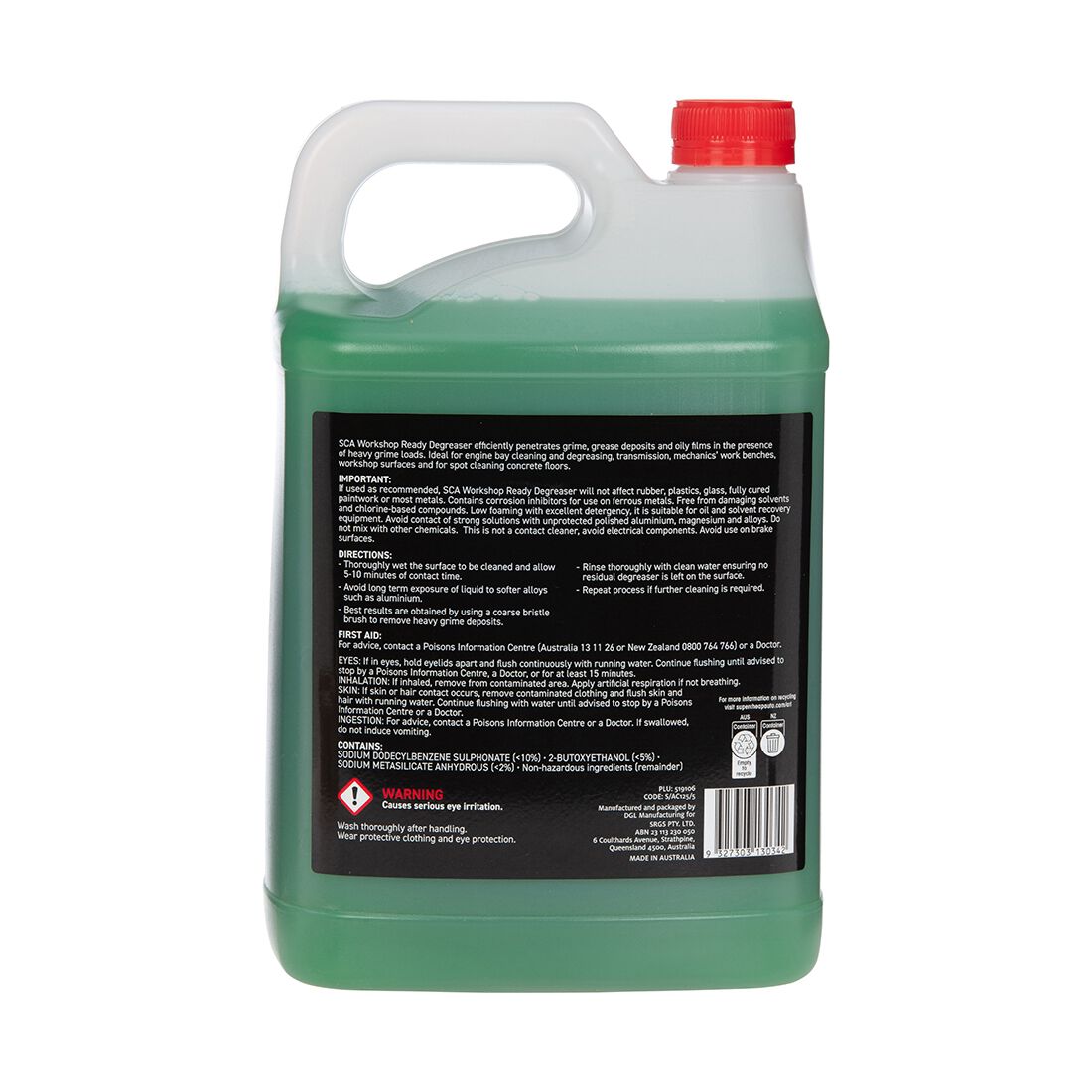 SCA Ready To Use Workshop Degreaser - 5 Litre, , scaau_hi-res