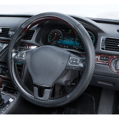 SCA Steering Wheel Cover - Cool Grip, Black, 380mm diameter, , scaau_hi-res