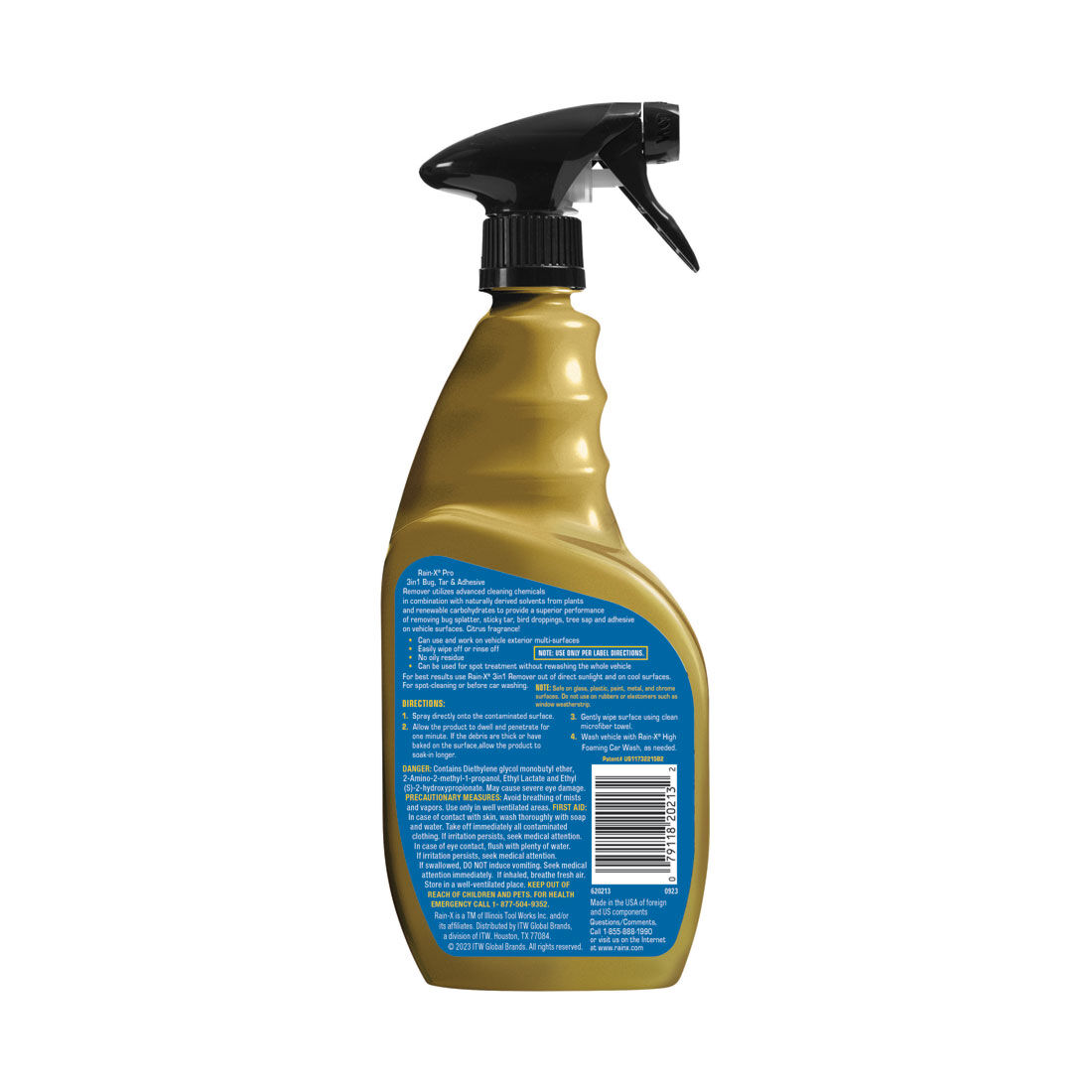 Rain-X Pro 3-in-1 Bug, Tar & Adhesive Remover 473mL, , scaau_hi-res