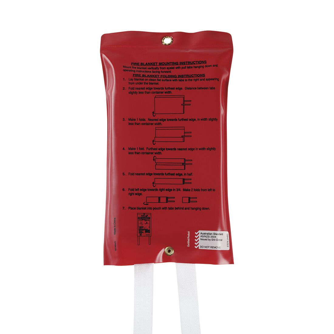 Quell Fibreglass Fire Blanket 1m x 1m, , scaau_hi-res