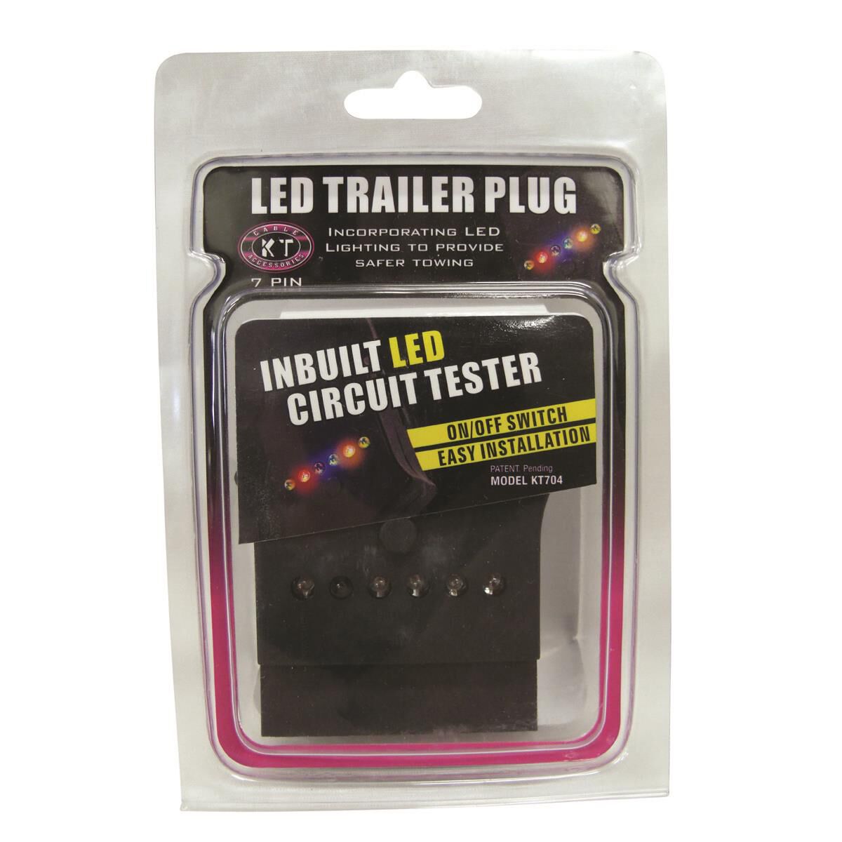 Trailer Plug 7 Pin Flat LED Supercheap Auto