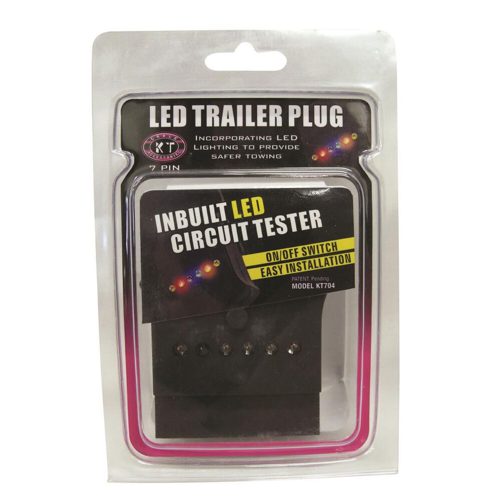 Trailer Plug 7 Pin Flat, LED Supercheap Auto