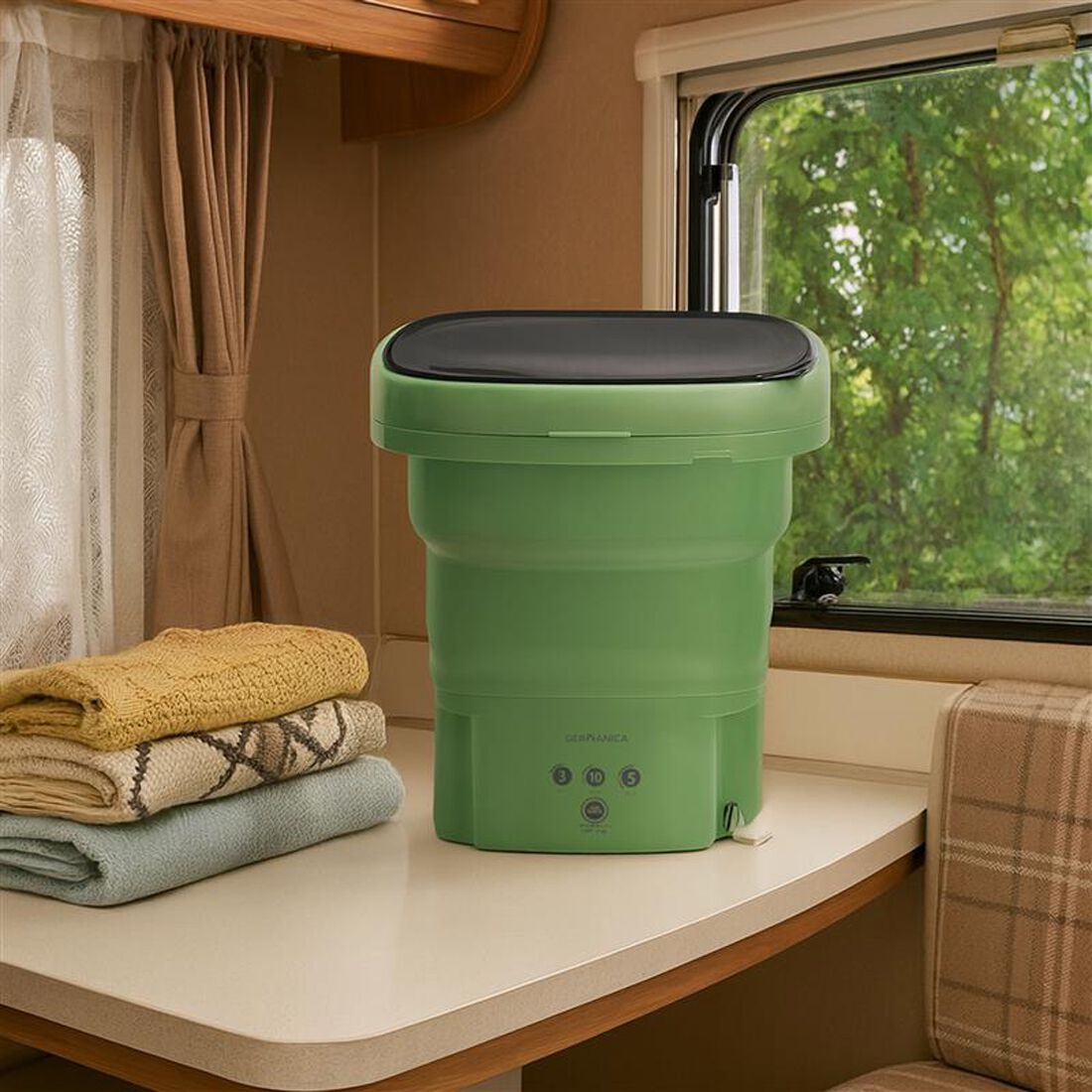 Germanica Portable Washing Machine 12V DC & 240V AC 6.5L Capacity, , scaau_hi-res