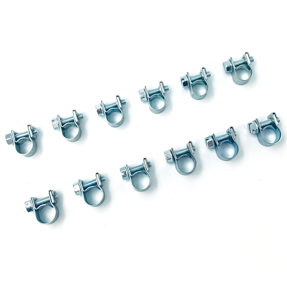 Calibre Hose Clamps - Zinc Plated, 12 Pieces, 7-9mm & 8-10mm, , scaau_hi-res
