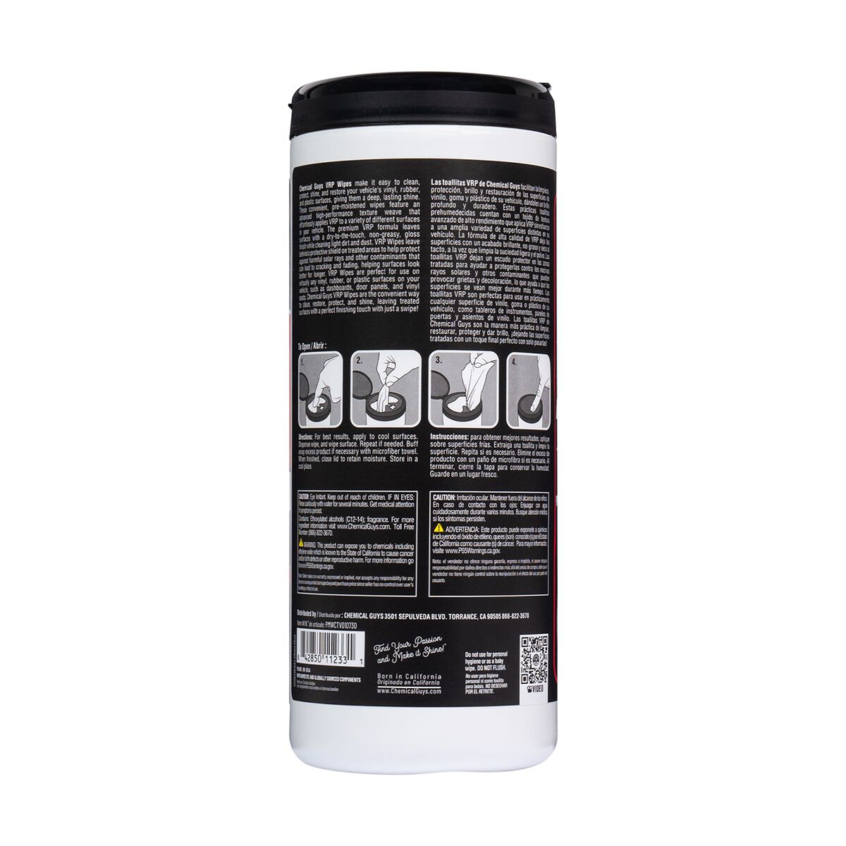 Chemical Guys V.R.P Trim Protectant 30PK Wipes, , scaau_hi-res