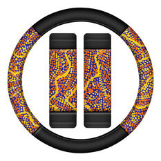 Water Dreaming Repreve Steering Wheel Cover & Seat Belt Buddie Set, , scaau_hi-res