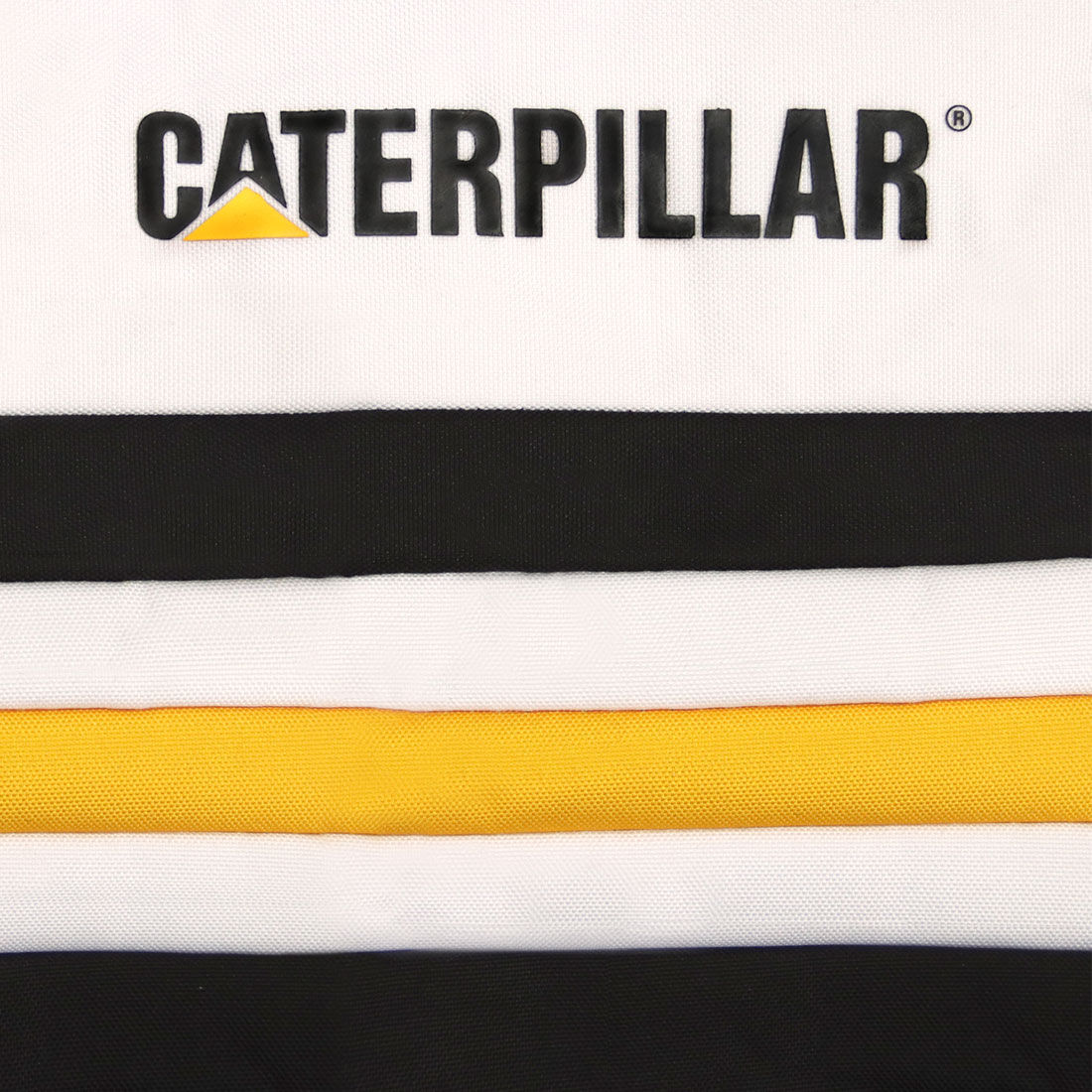 CAT Canvas Seat Covers Yellow/White Stripe Adjustable Headrests Airbag Compatible 30SAB, , scaau_hi-res