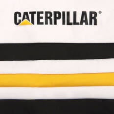 CAT Canvas Seat Covers Yellow/White Stripe Adjustable Headrests Airbag Compatible 30SAB, , scaau_hi-res