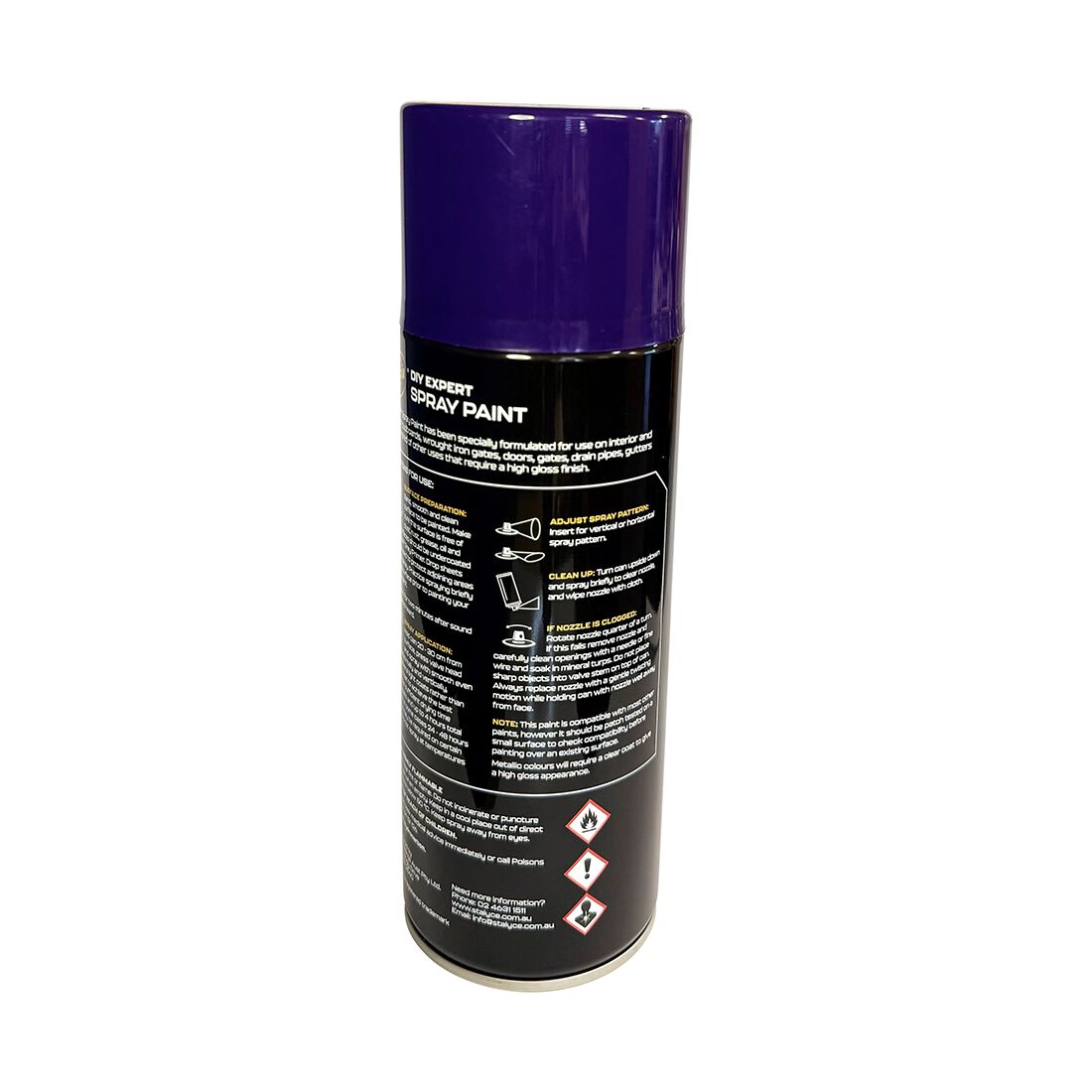 5 Star Enamel Spray Paint Plum Purple 250g, , scaau_hi-res
