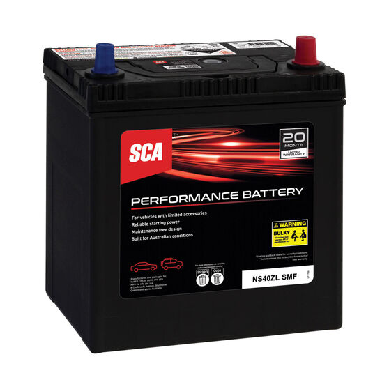 SCA Performance Car Battery NS40ZL SMF, , scaau_hi-res