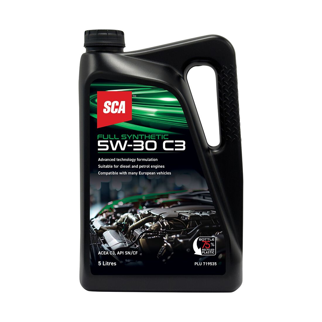 SCA Full Synthetic Engine Oil C3 5W-30 5 Litre, , scaau_hi-res