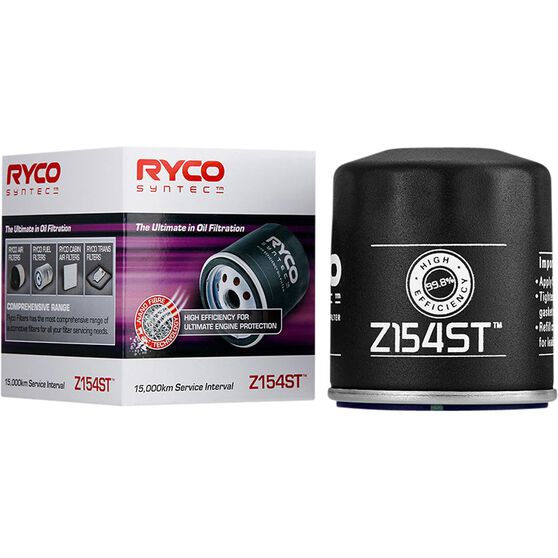 Ryco SynTec Oil Filter - Z154ST (Interchangeable with Z154), , scaau_hi-res