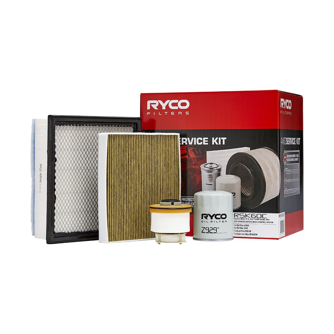 Ryco Filter Service Kit Includes Cabin Air Filter - RSK60C, , scaau_hi-res