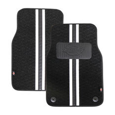 Dickies Espirit Floor Mats Front Pair Black/White, , scaau_hi-res