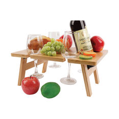 Partylife Wooden Serving Foldable Picnic Table, , scaau_hi-res