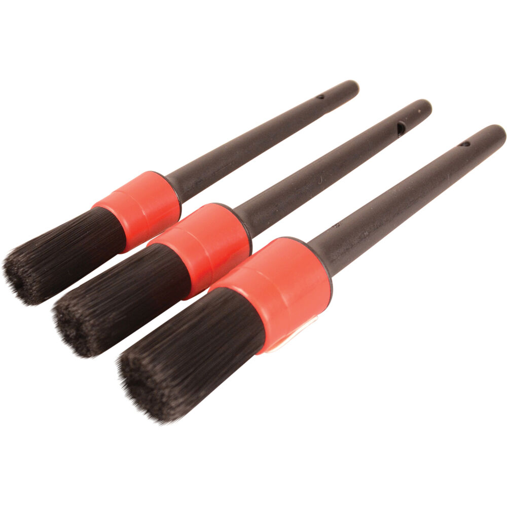 3pcs Car Detail Brush Super Soft Car Interior Detail Brush Synthetic Brush  Car Dashboard Dust Removal Brush Accessories